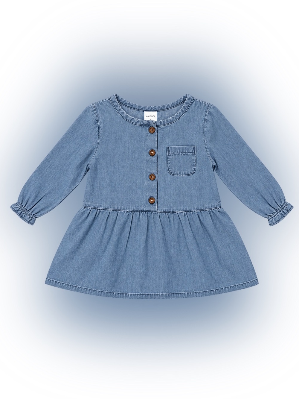 Carter’s Baby Girl Chambray Peplum Tunic Top 6M